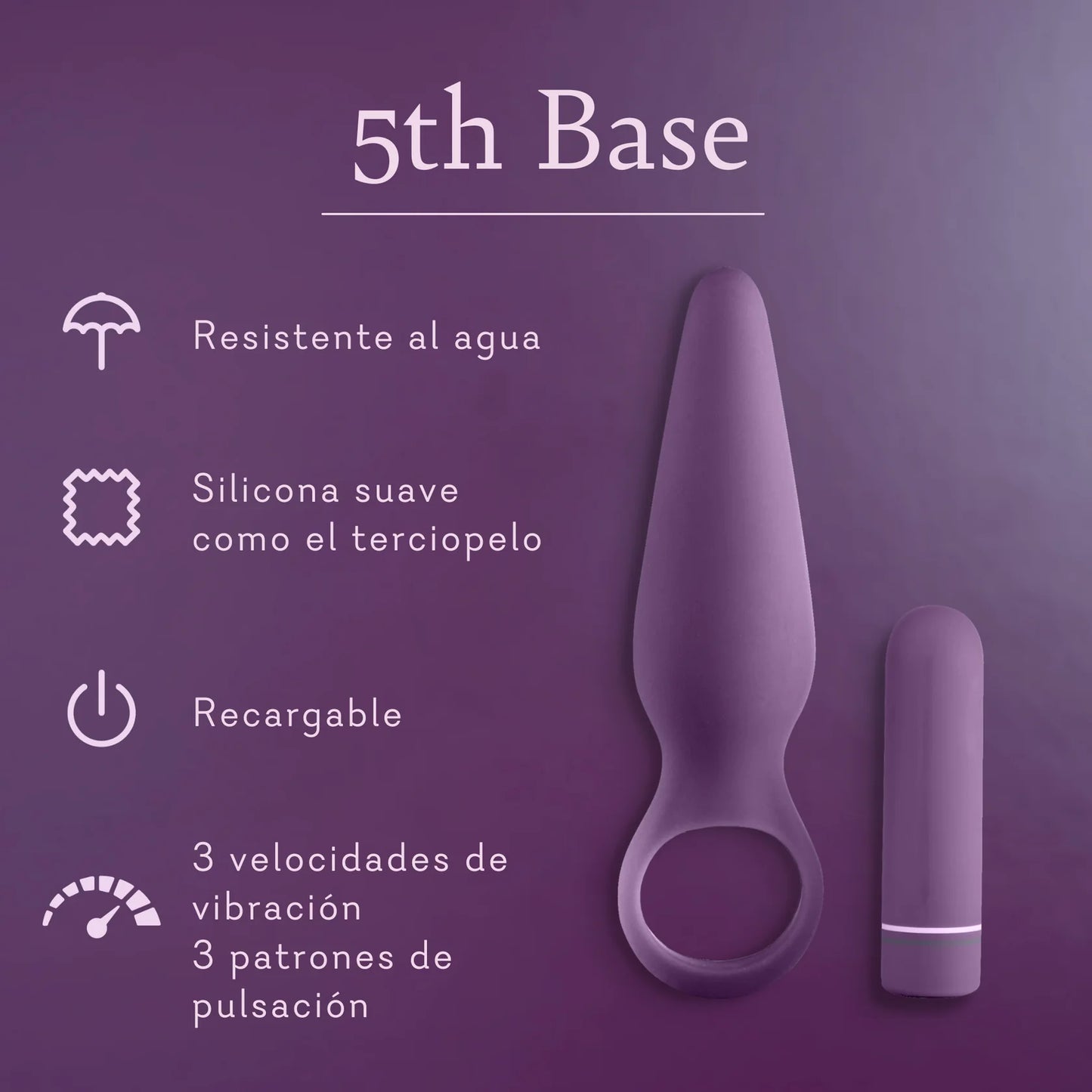 5th Base (Vibrador anal con bala)