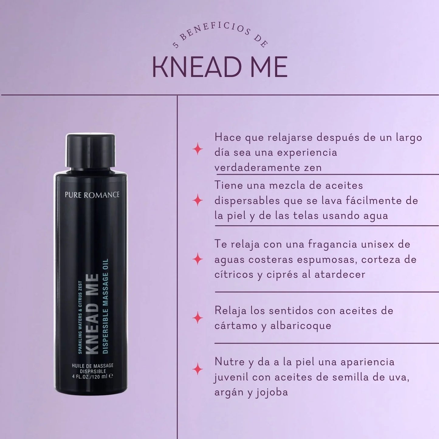 Knead Me - Dispersible Massage Oil (Aceite para masajes)