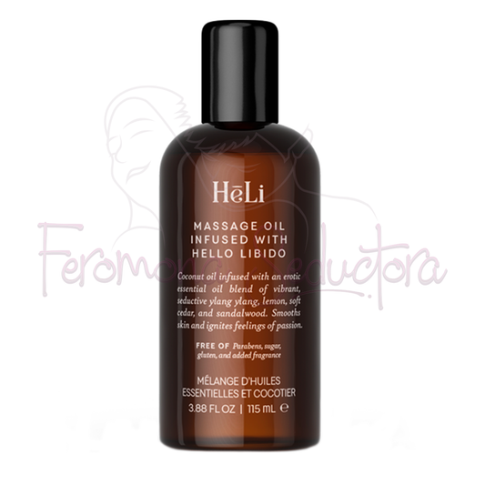 HēLi Essential Oil - Massage Oil Infused With Hello Libido (Aceite para masajes con Hello Libido)